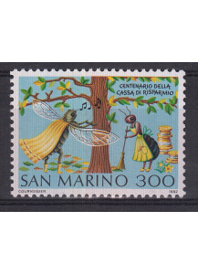 1982 San Marino Centenario Cassa Risparmio 1 valore nuovo Sassone 1088